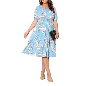 DB Moon Jersey dress MIDI length Blue with